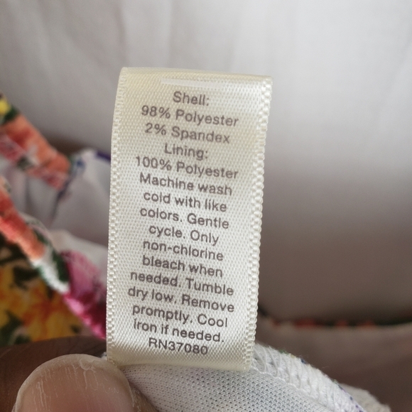 NWOT Cato Orange Multicolored Puff Short Sleeve Dress Sz XL - Picture 12 of 12